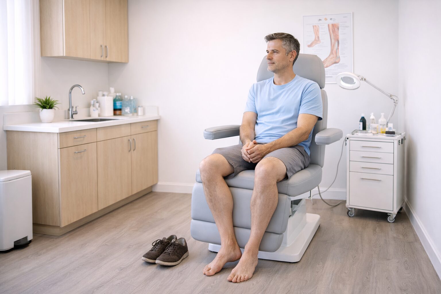 Foot and ankle evaluation in a Prosper podiatry clinic