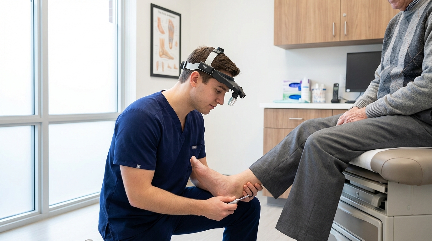 Toe and forefoot evaluation for hammertoe symptoms