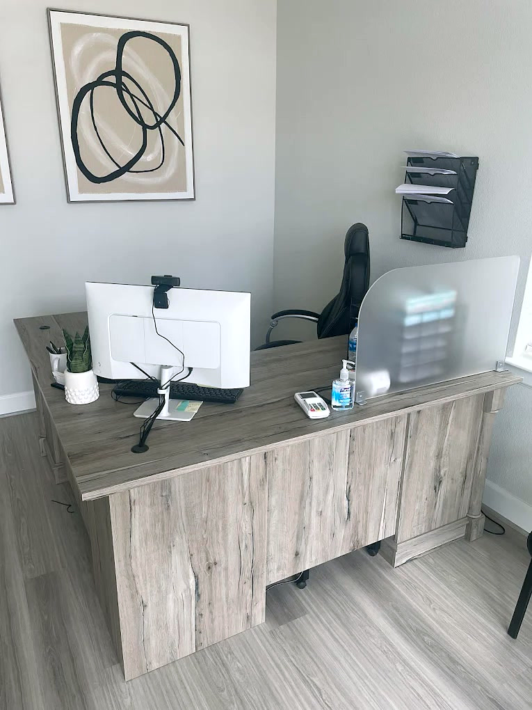 Welcoming podiatry waiting room for new patients